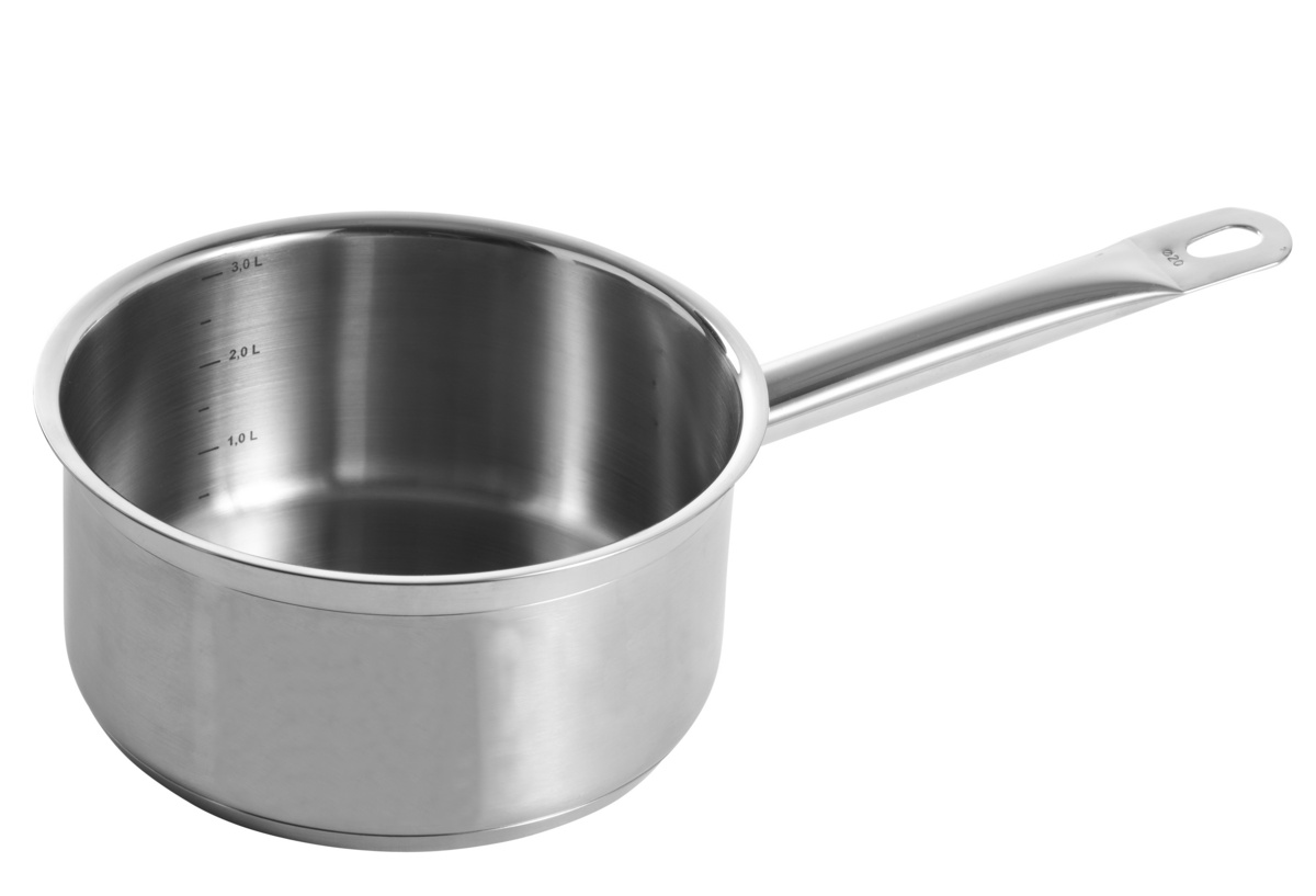 Edelstahl-Kasserolle Ø 16 cm 8 cm 1,6 L Qualiplus Pro.cooker