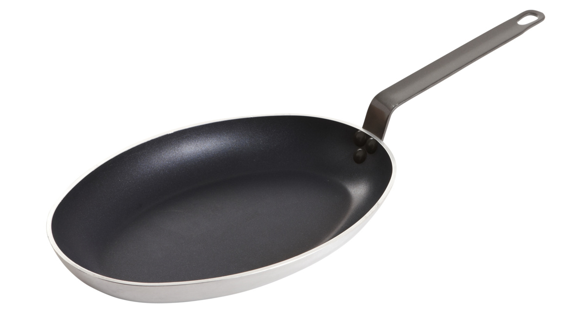 Ovale Aluminium-Pfanne Antihaftbeschichtung 5 cm Pro.cooker