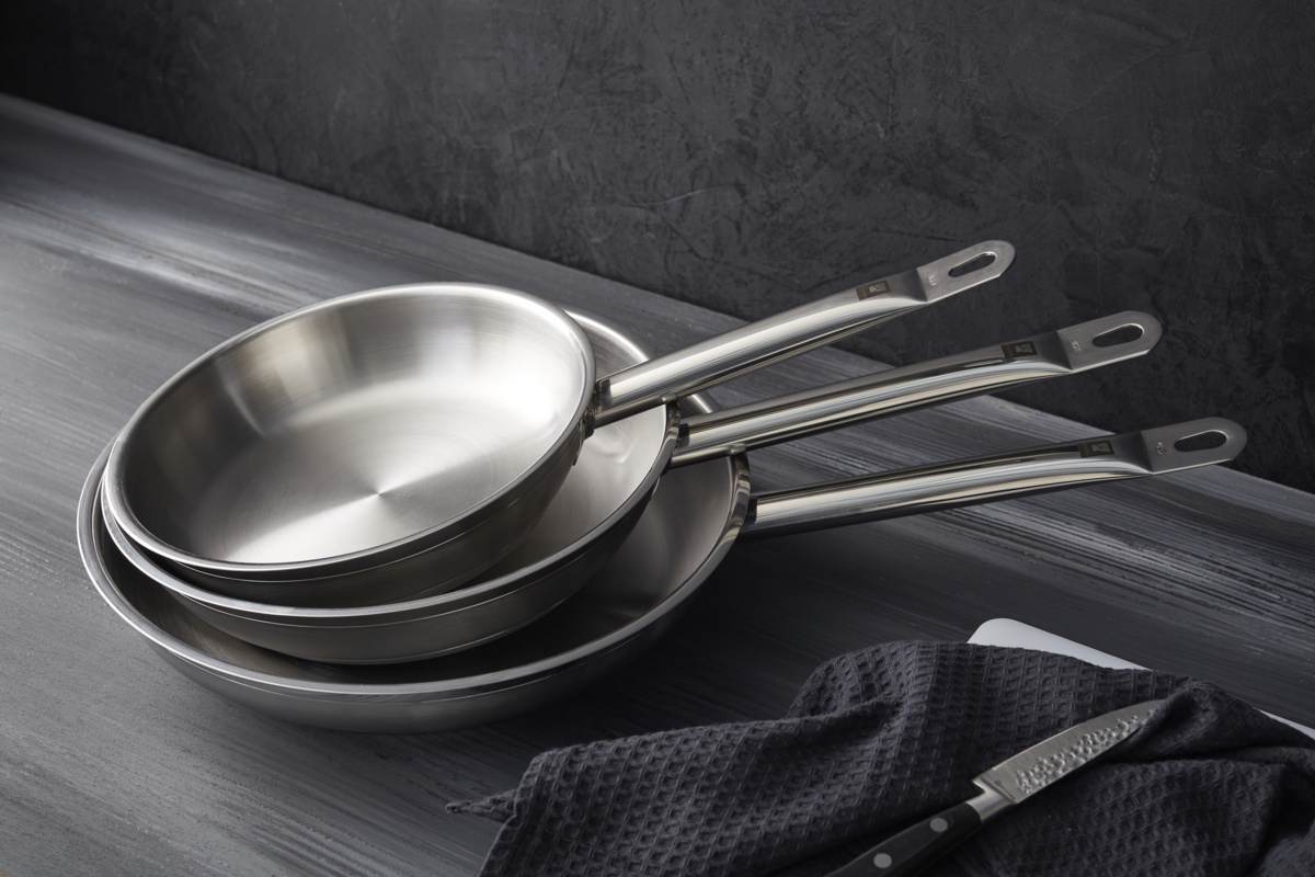 Edelstahlpfanne Ø 20 cm 4,5 cm Qualiplus Pro.cooker