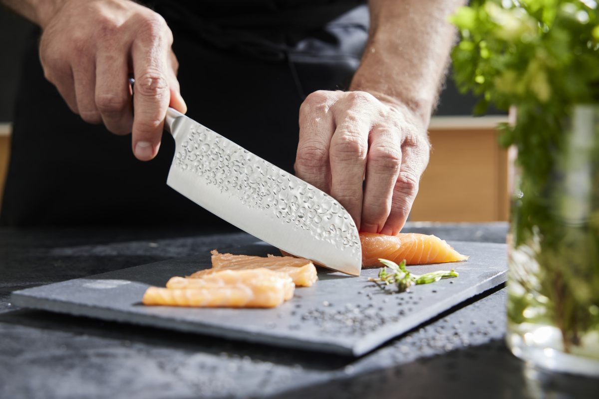 Santokumesser 18 cm Edelstahl POM einfarbig Okito Pro.cooker