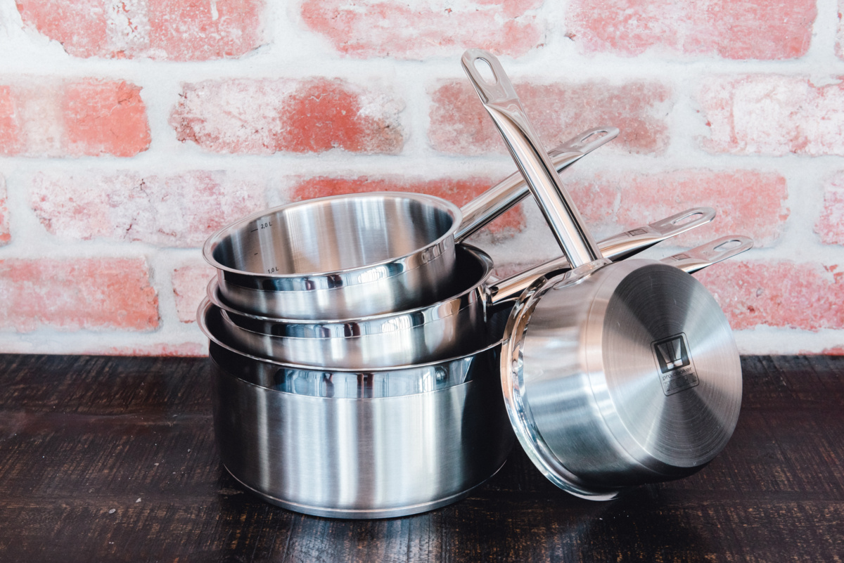 Edelstahl-Kasserolle Ø 12 cm 7 cm 0,7 L Qualiplus Pro.cooker