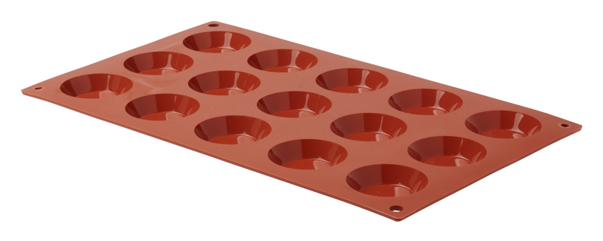 Backform für 15 Mini-Tartelettes Silikon GN 1/3 29,5x17,5x1 cm Pro.cooker