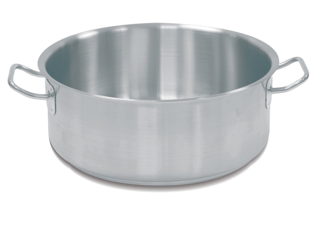 Edelstahl-Topf Ohne Beschichtung Ohne Deckel Ø 28 cm 14 cm 8,5 L Ecoplus Pro.cooker