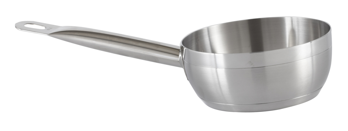 Konischer Edelstahl-Sauteuse Ø 16 cm 6 cm 1,2 L Qualiplus Pro.cooker