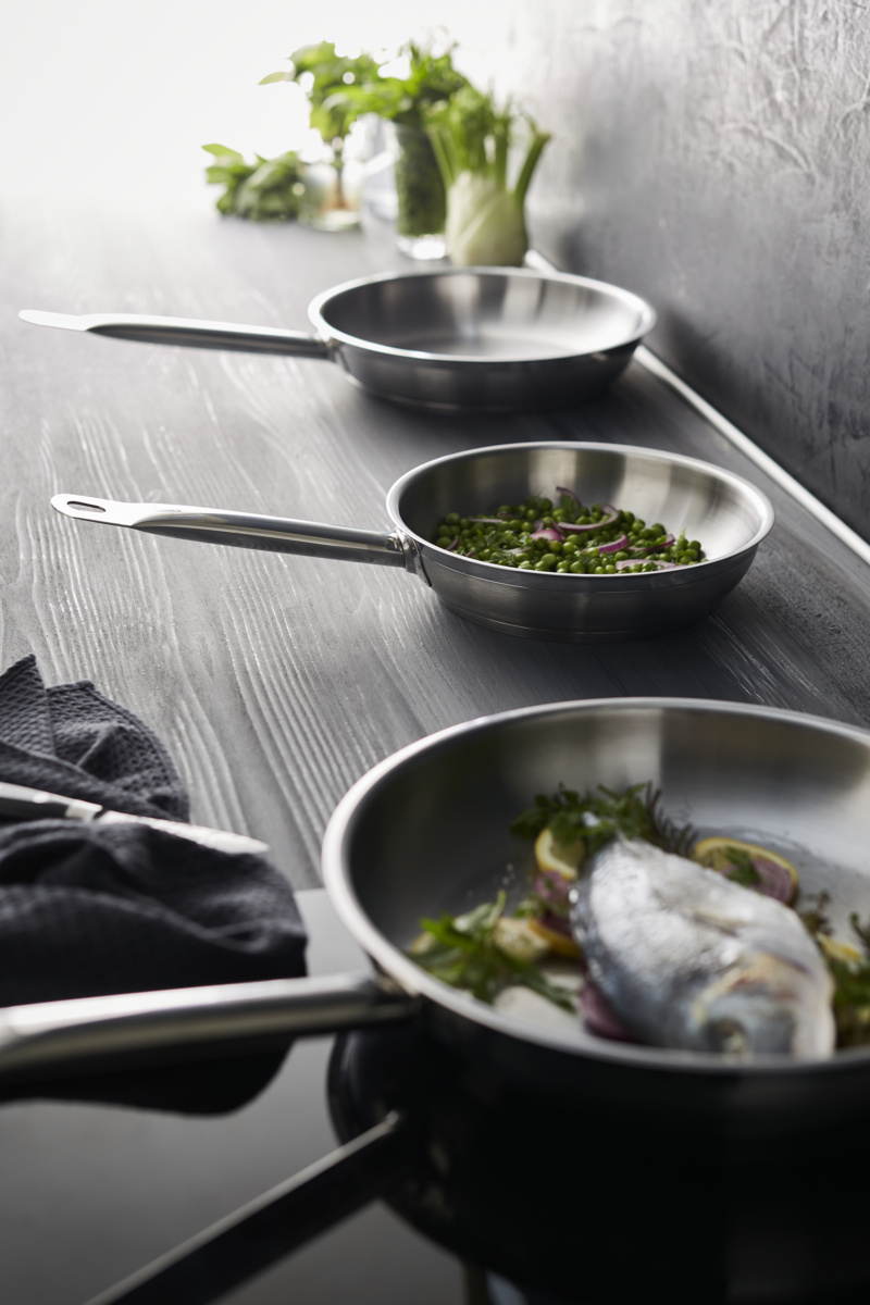 Edelstahlpfanne Ø 28 cm 5,5 cm Qualiplus Pro.cooker