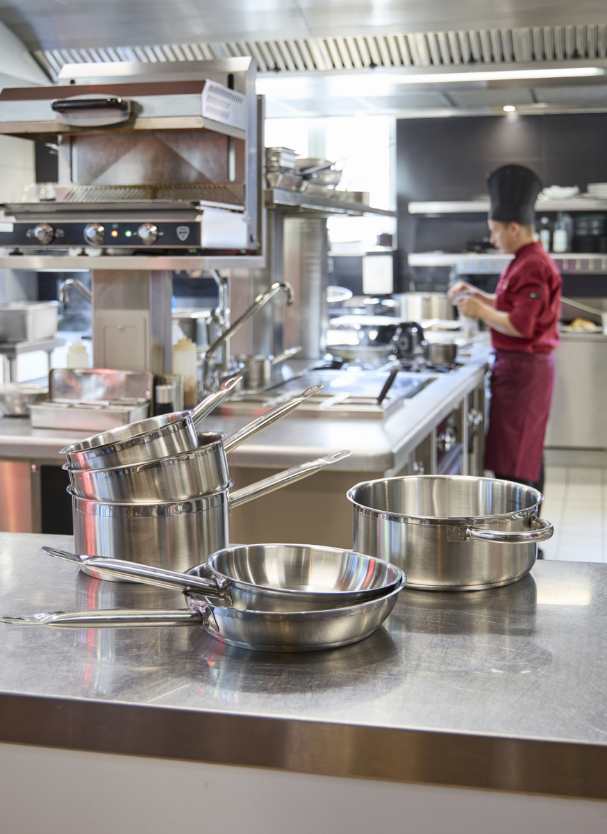 Edelstahl-Kasserolle Ø 12 cm 7 cm 0,7 L Qualiplus Pro.cooker