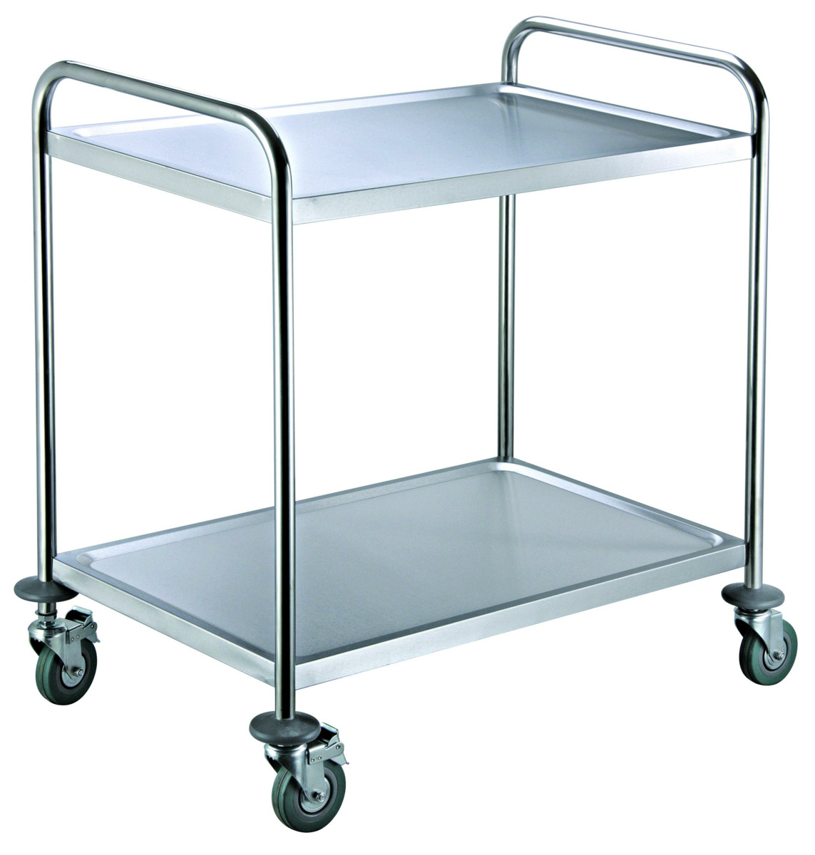 Edelstahl-Servierwagen 2 Ebenen 85,5x53,5x92,5 cm 80 kg Pro.cooker
