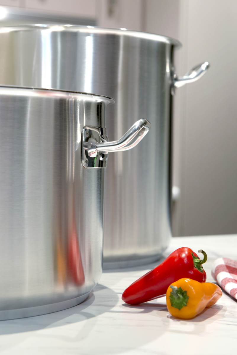 Edelstahl-Kochtopf ohne Beschichtung ohne Deckel Ø 36 cm 36 cm 36 L Ecoplus Pro.cooker