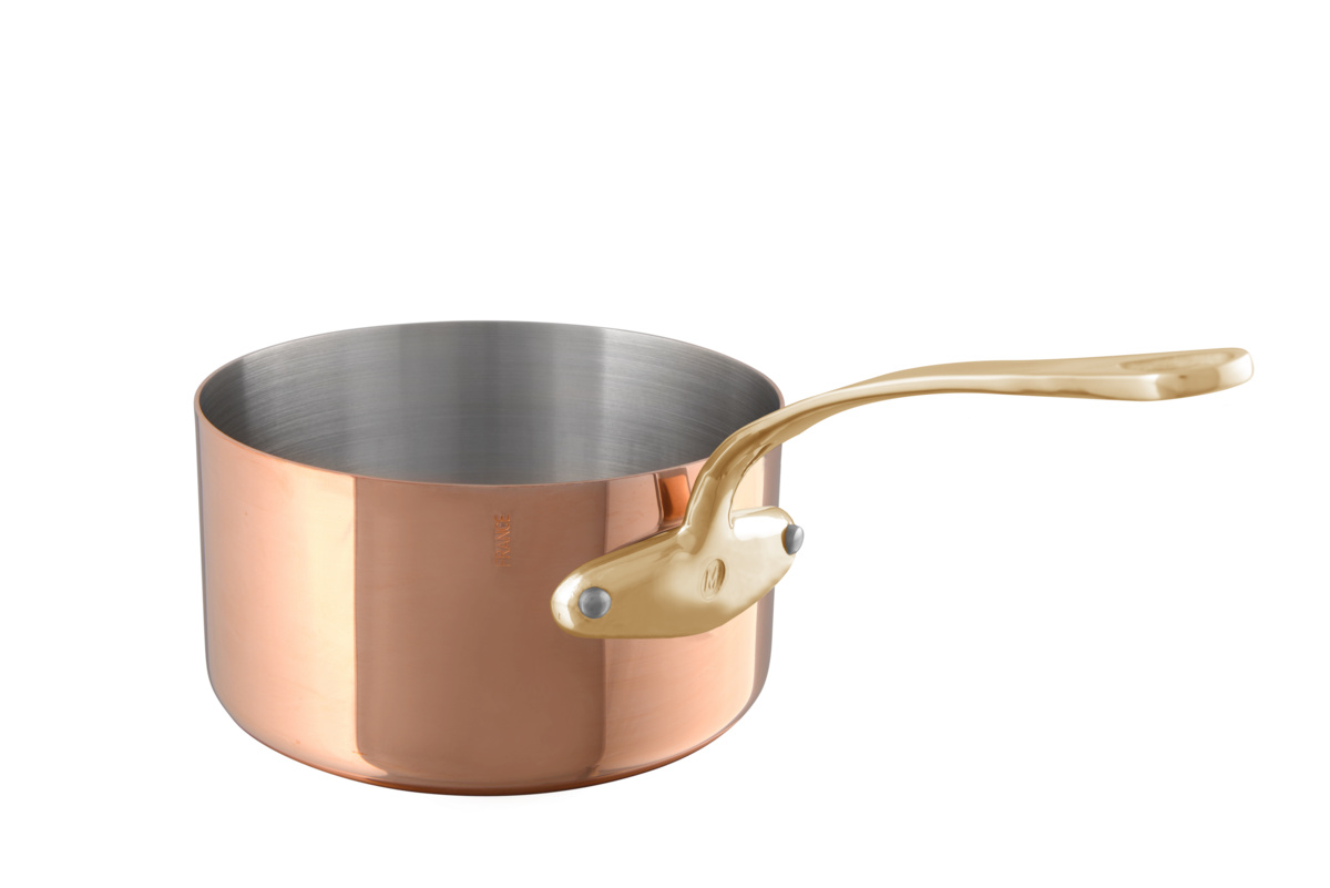 Kupfer-Edelstahl-Kasserolle Ø 12 dm 7 cm 0,7 L M'200 B Mauviel – No Own Brand