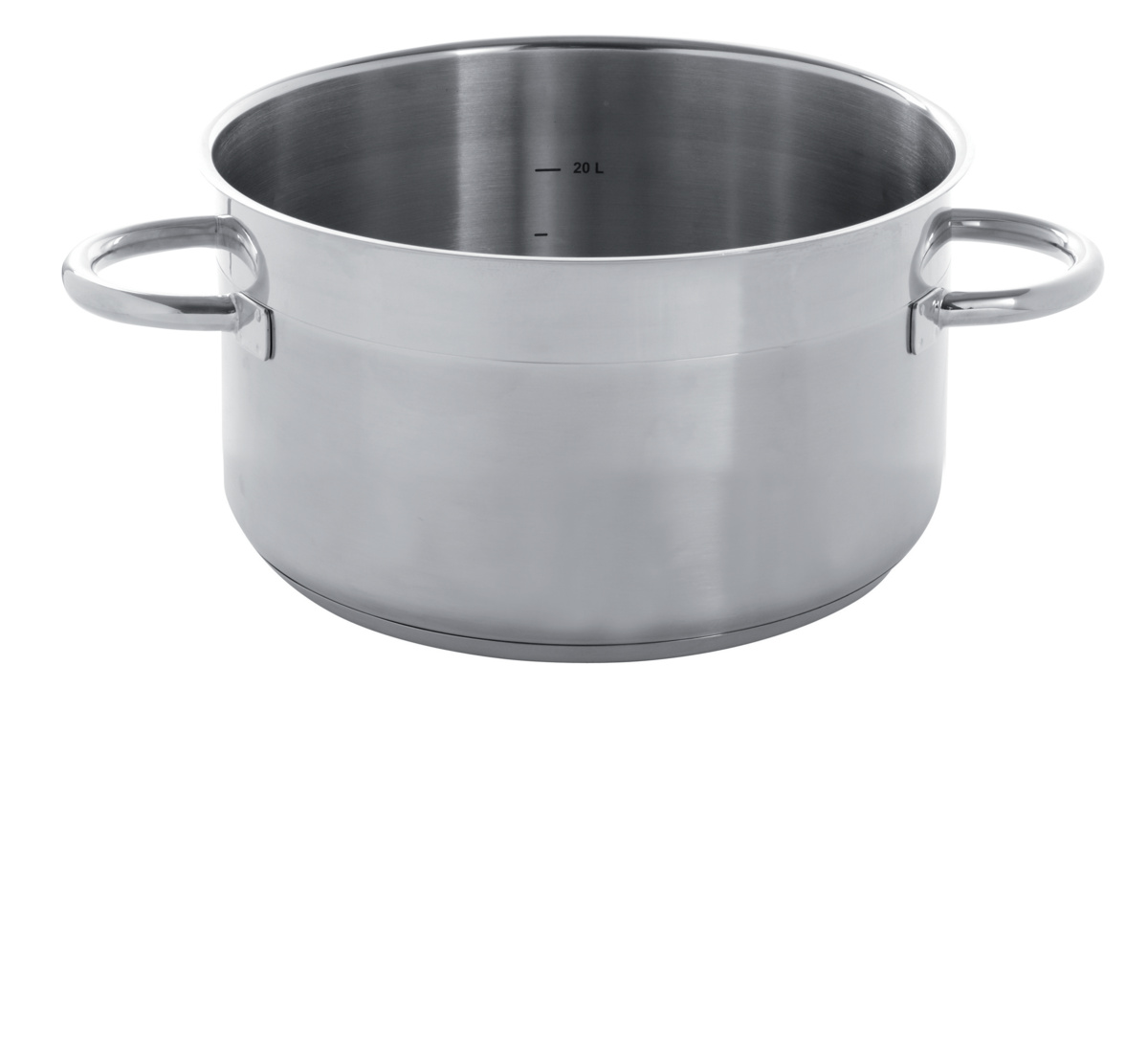 Edelstahltopf Ohne Beschichtung Ohne Deckel Ø 32 cm 12,5 cm 10 L Qualiplus Pro.cooker