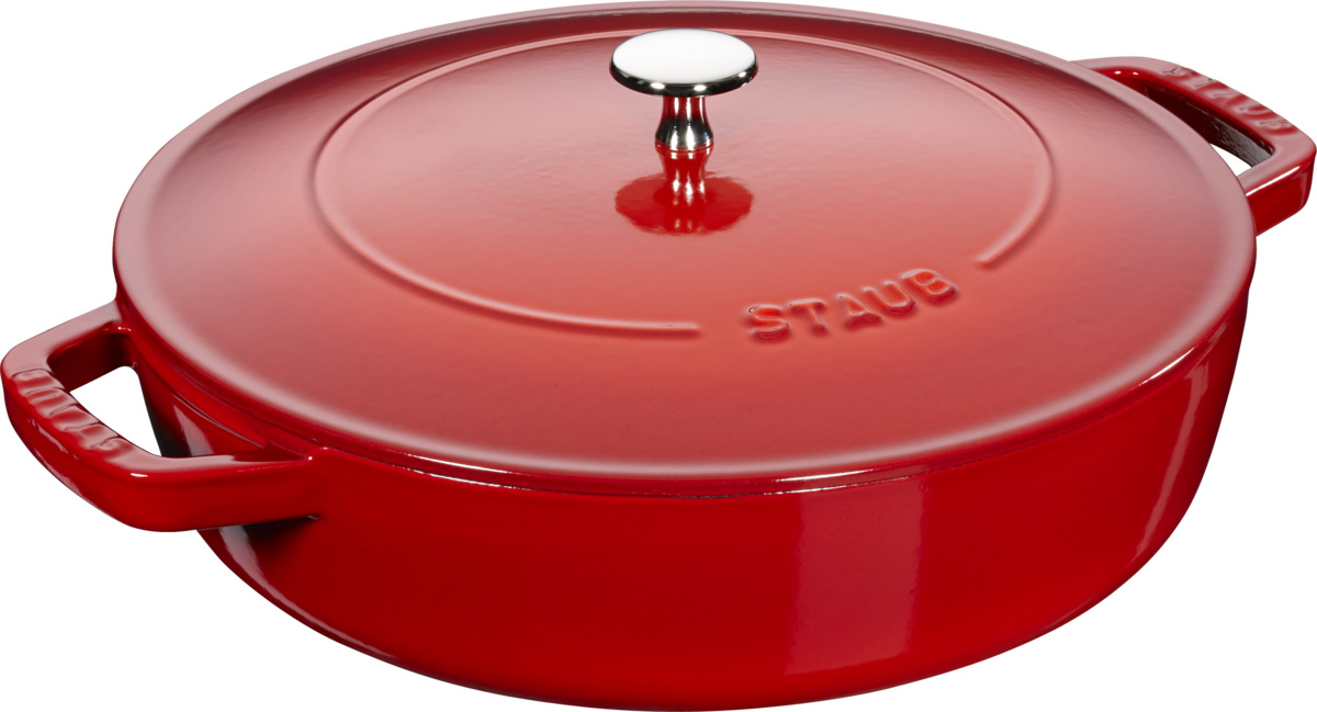 Edelstahl-Bratpfanne Ø 24 cm 11,6 cm 2,4 L Chistera Staub – No Own Brand