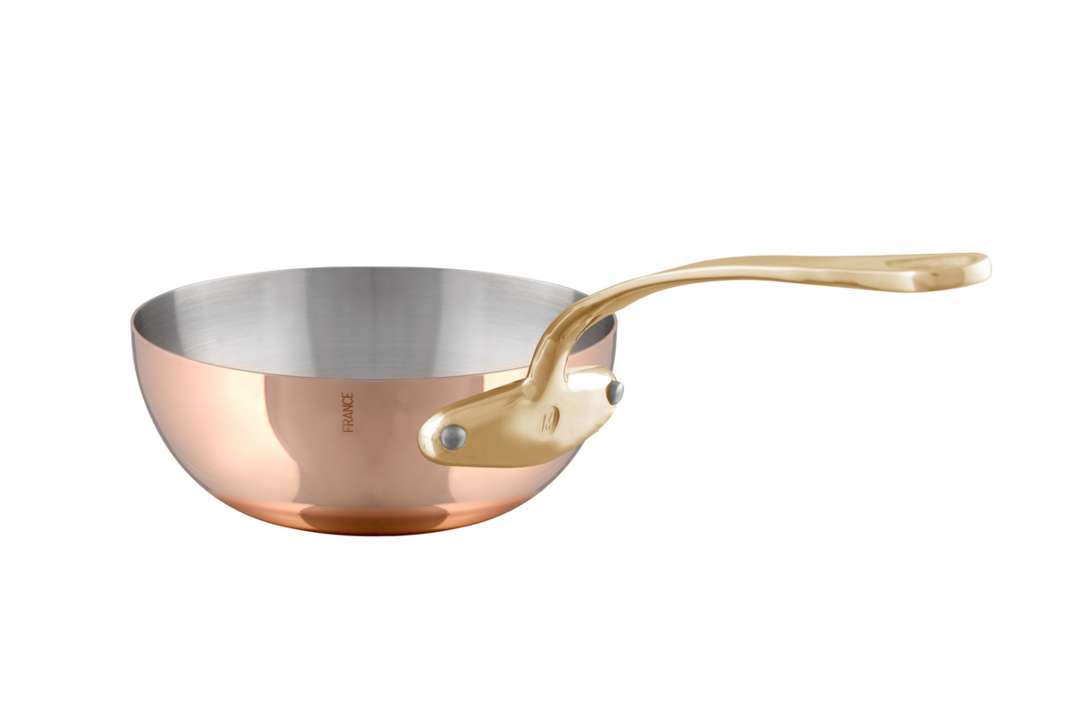 Sauteuse gewölbt Kupfer Edelstahl Ø 20 cm 7 cm 1,9 L M'200 B Mauviel – No Own Brand