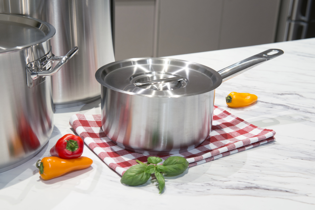 Edelstahl-Kasserolle Ø 14 cm 7,5 cm 1,1 L Ecoplus Pro.cooker