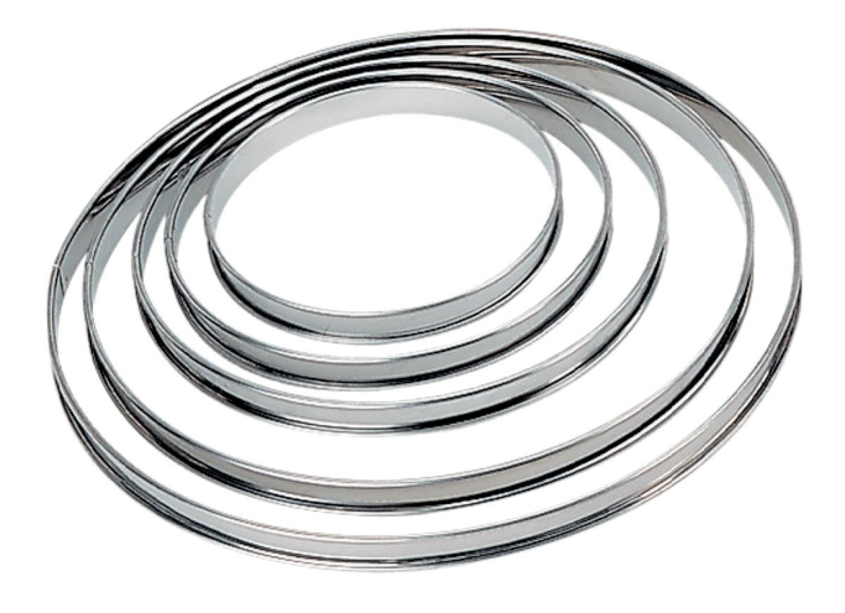 Tortenring aus Edelstahl Ohne Beschichtung Ø 8 cm 2 cm Pro.cooker