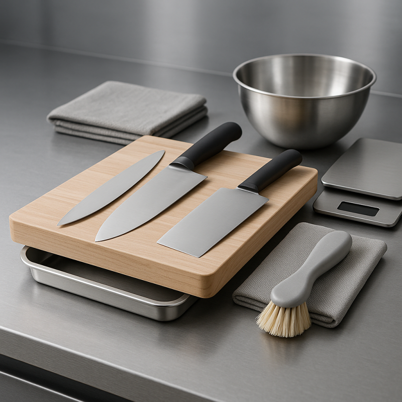 Schneidebretter mit Auffangbehaelter für Gastronomie und Großküchen